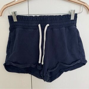 Hollister Women's Navy Blue High Rise Lounge Shorts in Small